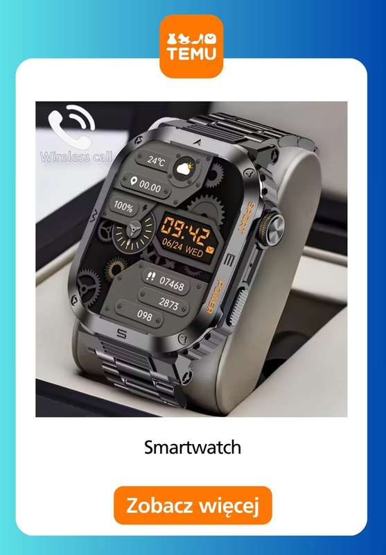 Temu - gazetka promocyjna Smartwatche w supercenach od środy 31.12  - strona 3
