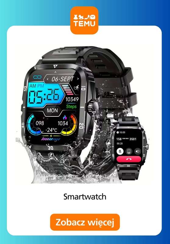 Temu - gazetka promocyjna Smartwatche w supercenach od środy 31.12  - strona 8