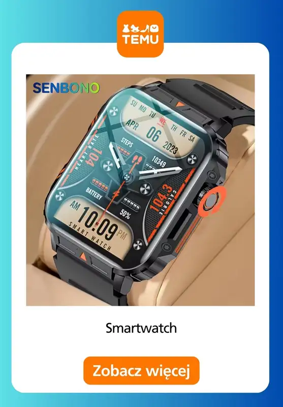 Temu - gazetka promocyjna Smartwatche w supercenach od środy 31.12  - strona 7