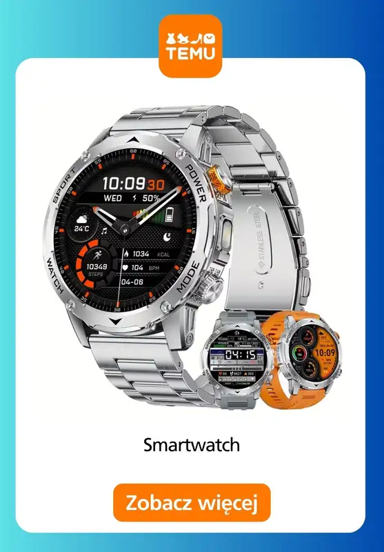 Temu - gazetka promocyjna Smartwatche w supercenach od środy 31.12  - strona 15