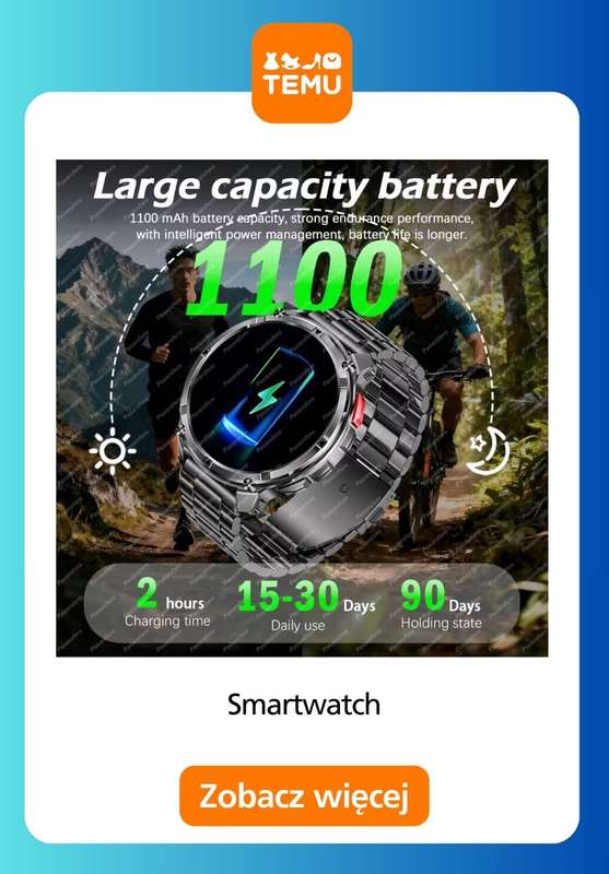 Temu - gazetka promocyjna Smartwatche w supercenach od środy 31.12  - strona 12