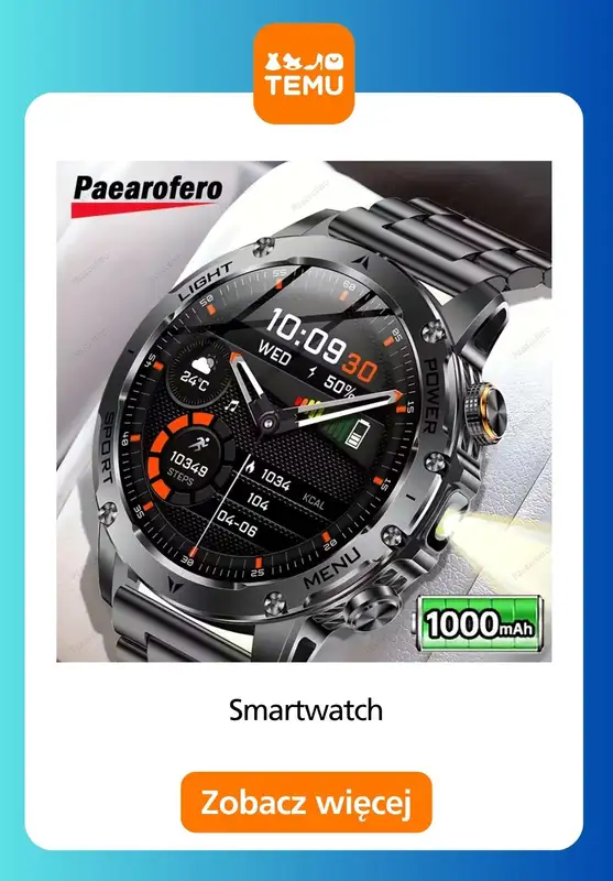 Temu - gazetka promocyjna Smartwatche w supercenach od środy 31.12  - strona 11