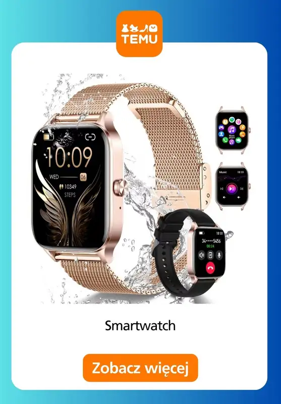 Temu - gazetka promocyjna Smartwatche w supercenach od środy 31.12  - strona 13