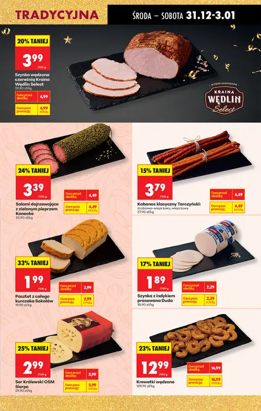 Biedronka - gazetka promocyjna Od środy, Z ladą tradycyjną od środy 31.12 do wtorku 06.01 - strona 33