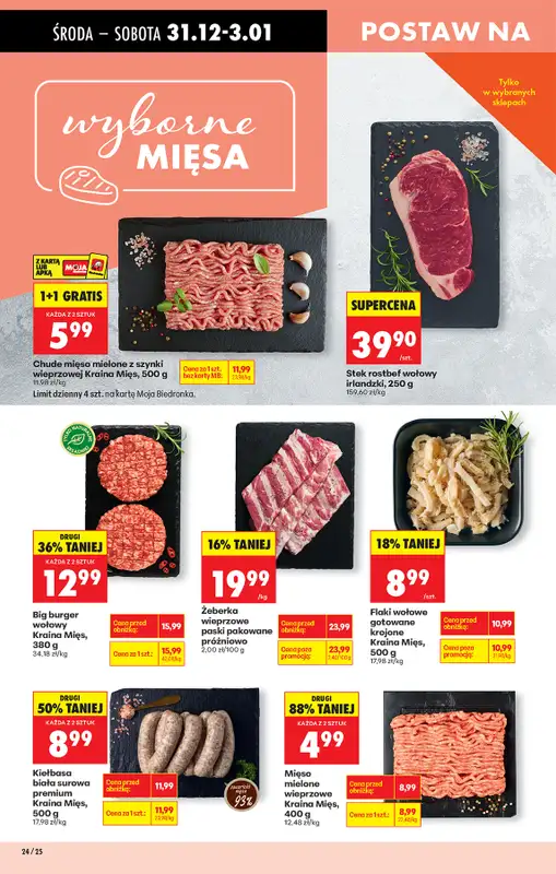 Biedronka - gazetka promocyjna Od środy, Z ladą tradycyjną od środy 31.12 do wtorku 06.01 - strona 34