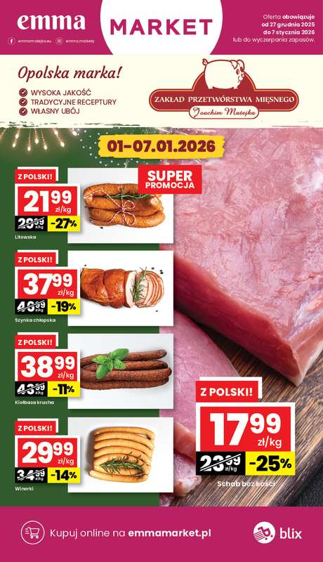 emma MARKET - gazetka promocyjna Gazetka od soboty 27.12 do środy 07.01 - strona 2