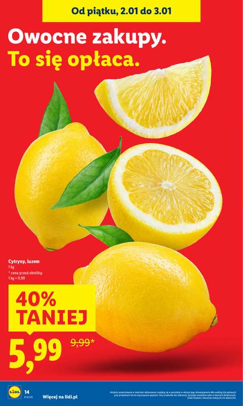 Lidl - gazetka promocyjna Oferta Ważna Od 2.01 Do 3.01 od piątku 02.01 do soboty 03.01 - strona 16