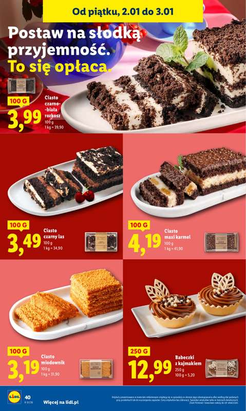 Lidl - gazetka promocyjna Oferta Ważna Od 2.01 Do 3.01 od piątku 02.01 do soboty 03.01 - strona 42