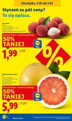 Lidl - gazetka promocyjna Oferta Ważna Od 2.01 Do 3.01 od piątku 02.01 do soboty 03.01 - strona 6