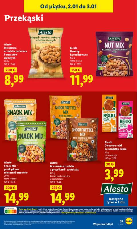 Lidl - gazetka promocyjna Oferta Ważna Od 2.01 Do 3.01 od piątku 02.01 do soboty 03.01 - strona 39