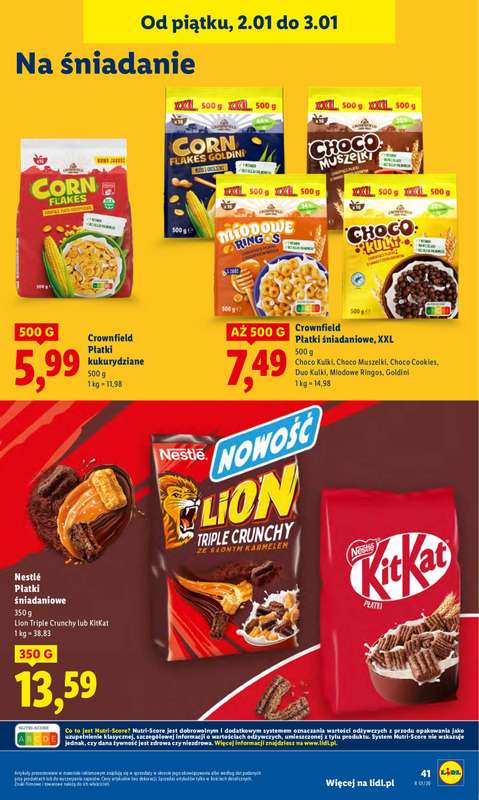 Lidl - gazetka promocyjna Oferta Ważna Od 2.01 Do 3.01 od piątku 02.01 do soboty 03.01 - strona 43