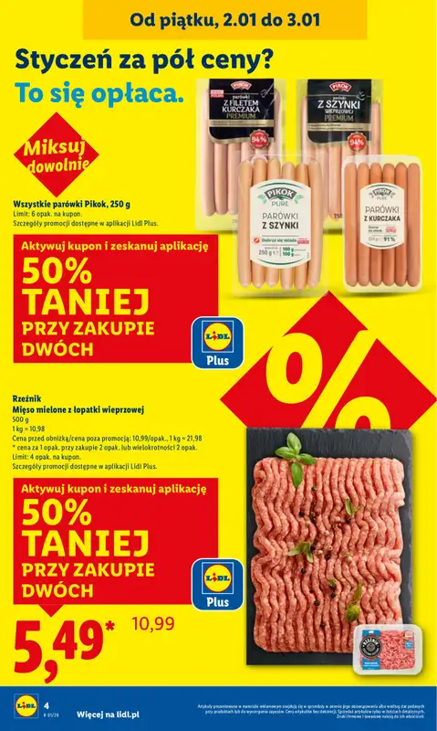 Lidl - gazetka promocyjna Oferta Ważna Od 2.01 Do 3.01 od piątku 02.01 do soboty 03.01 - strona 4