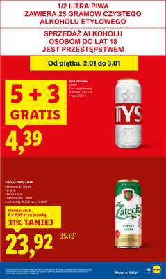 Lidl - gazetka promocyjna Oferta Ważna Od 2.01 Do 3.01 od piątku 02.01 do soboty 03.01 - strona 13