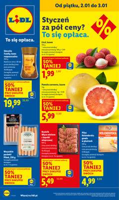 Lidl - gazetka promocyjna Oferta Ważna Od 2.01 Do 3.01 od piątku 02.01 do soboty 03.01