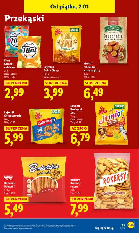 Lidl - gazetka promocyjna Oferta Ważna Od 2.01 Do 3.01 od piątku 02.01 do soboty 03.01 - strona 41