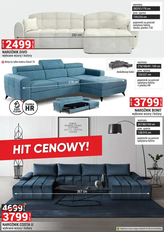Merkury Market - gazetka promocyjna Meble, wypoczynki, materace od piątku 02.01 do soboty 31.01 - strona 30