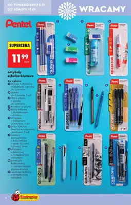 Biedronka - gazetka promocyjna Hity i inspiracje od 5.01 od poniedziałku 05.01 do środy 21.01 - strona 2