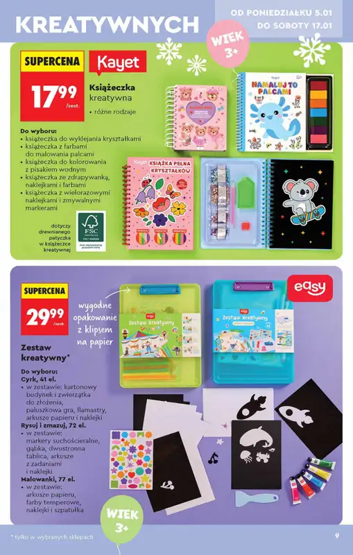 Biedronka - gazetka promocyjna Hity i inspiracje od 5.01 od poniedziałku 05.01 do środy 21.01 - strona 9