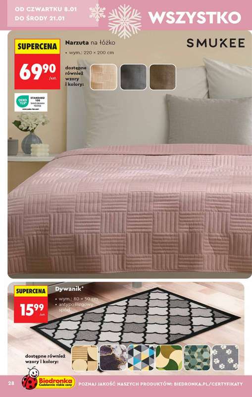 Biedronka - gazetka promocyjna Hity i inspiracje od 5.01 od poniedziałku 05.01 do środy 21.01 - strona 28