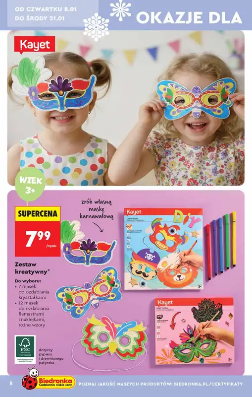 Biedronka - gazetka promocyjna Hity i inspiracje od 5.01 od poniedziałku 05.01 do środy 21.01 - strona 8