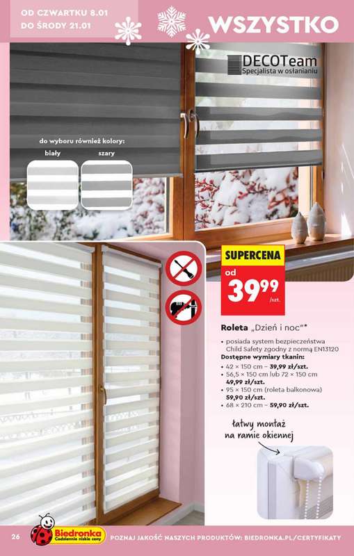 Biedronka - gazetka promocyjna Hity i inspiracje od 5.01 od poniedziałku 05.01 do środy 21.01 - strona 26