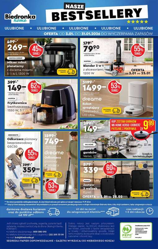 Biedronka - gazetka promocyjna Hity i inspiracje od 5.01 od poniedziałku 05.01 do środy 21.01 - strona 44