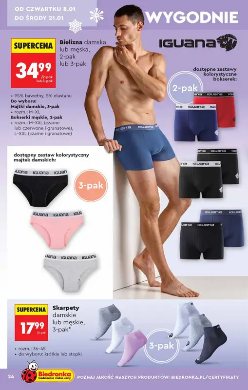 Biedronka - gazetka promocyjna Hity i inspiracje od 5.01 od poniedziałku 05.01 do środy 21.01 - strona 24
