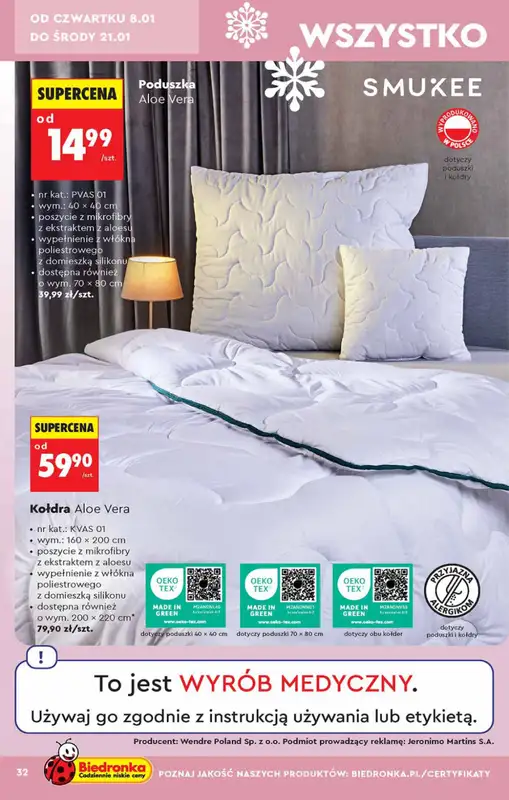 Biedronka - gazetka promocyjna Hity i inspiracje od 5.01 od poniedziałku 05.01 do środy 21.01 - strona 32