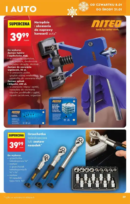 Biedronka - gazetka promocyjna Hity i inspiracje od 5.01 od poniedziałku 05.01 do środy 21.01 - strona 39