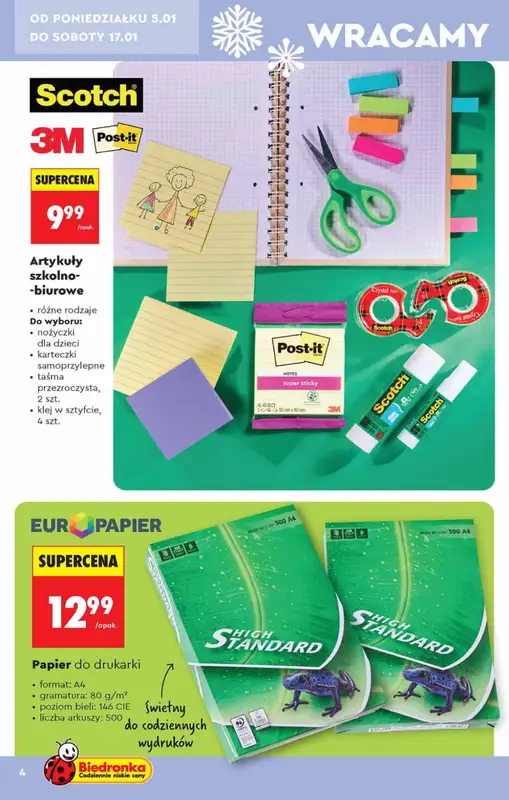 Biedronka - gazetka promocyjna Hity i inspiracje od 5.01 od poniedziałku 05.01 do środy 21.01 - strona 4