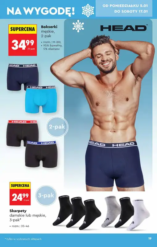 Biedronka - gazetka promocyjna Hity i inspiracje od 5.01 od poniedziałku 05.01 do środy 21.01 - strona 19