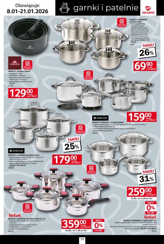 Selgros - gazetka promocyjna Katalog Home & Deco od czwartku 08.01 do środy 21.01 - strona 11