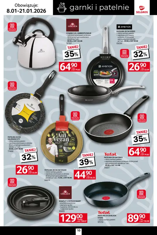 Selgros - gazetka promocyjna Katalog Home & Deco od czwartku 08.01 do środy 21.01 - strona 10