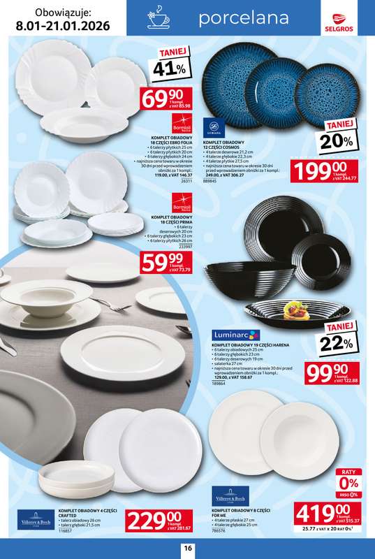 Selgros - gazetka promocyjna Katalog Home & Deco od czwartku 08.01 do środy 21.01 - strona 16