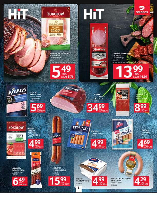 Selgros - gazetka promocyjna Oferta spożywcza od czwartku 08.01 do środy 21.01 - strona 8