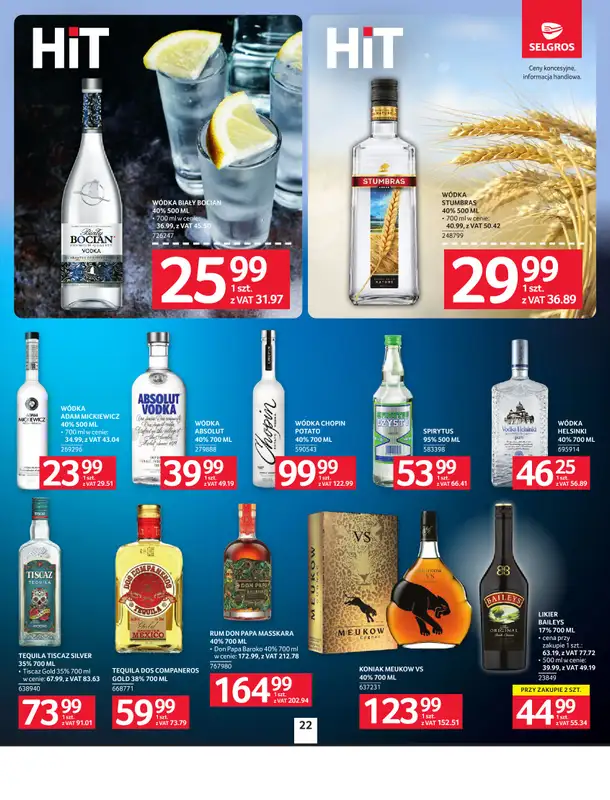 Selgros - gazetka promocyjna Oferta spożywcza od czwartku 08.01 do środy 21.01 - strona 22