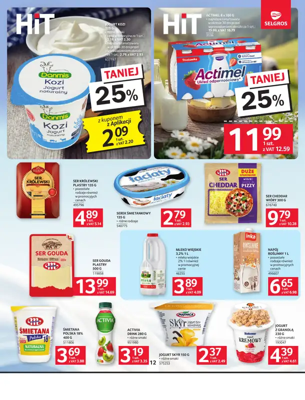 Selgros - gazetka promocyjna Oferta spożywcza od czwartku 08.01 do środy 21.01 - strona 12