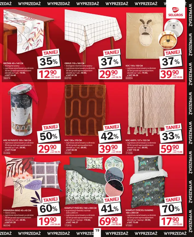 Selgros - gazetka promocyjna Katalog Świąteczna Wyprzedaż od czwartku 08.01 do środy 21.01 - strona 19