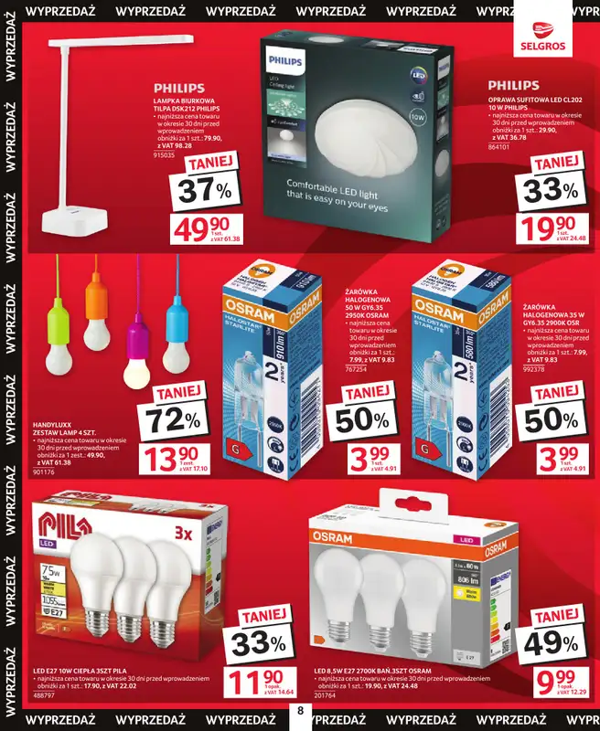Selgros - gazetka promocyjna Katalog Świąteczna Wyprzedaż od czwartku 08.01 do środy 21.01 - strona 8
