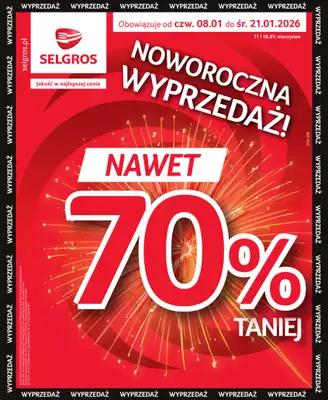 Selgros - gazetka promocyjna Katalog Świąteczna Wyprzedaż od czwartku 08.01 do środy 21.01
