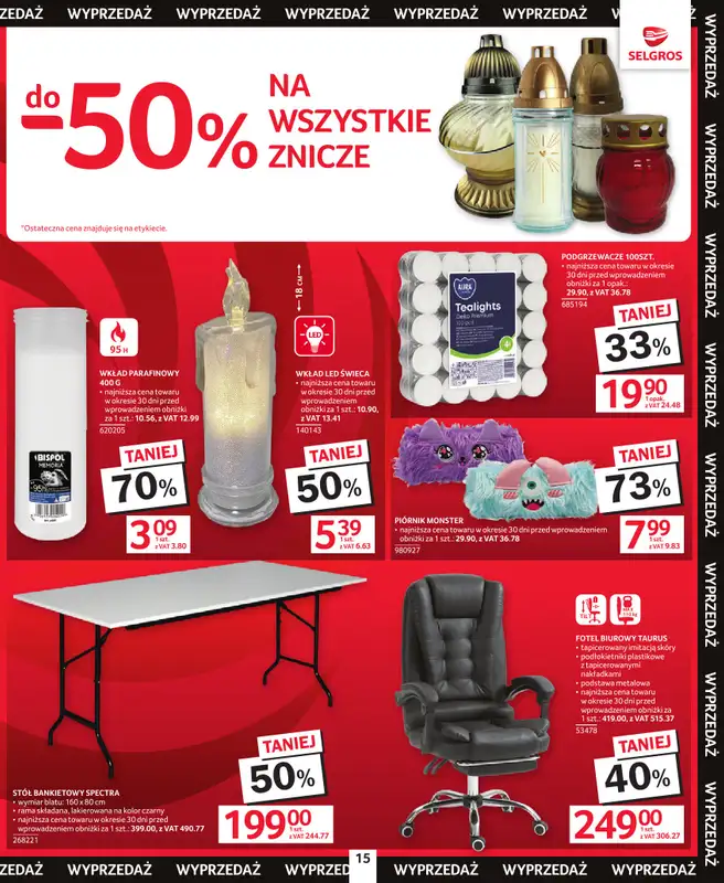 Selgros - gazetka promocyjna Katalog Świąteczna Wyprzedaż od czwartku 08.01 do środy 21.01 - strona 15