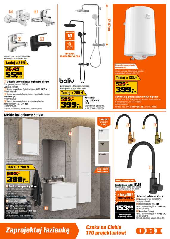 OBI - gazetka promocyjna Gazetka od piątku 02.01 do wtorku 27.01 - strona 9