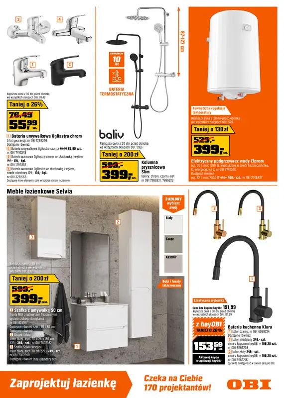 OBI - gazetka promocyjna Gazetka od piątku 02.01 do wtorku 27.01 - strona 9