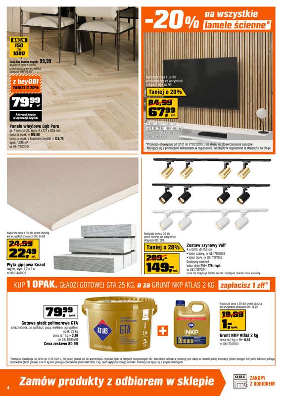 OBI - gazetka promocyjna Gazetka od piątku 02.01 do wtorku 27.01 - strona 4
