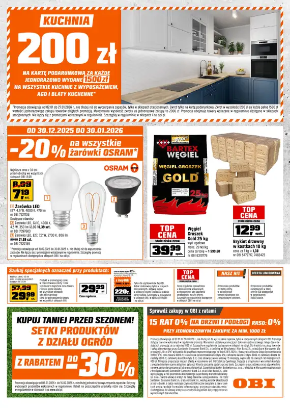 OBI - gazetka promocyjna Gazetka od piątku 02.01 do wtorku 27.01 - strona 12