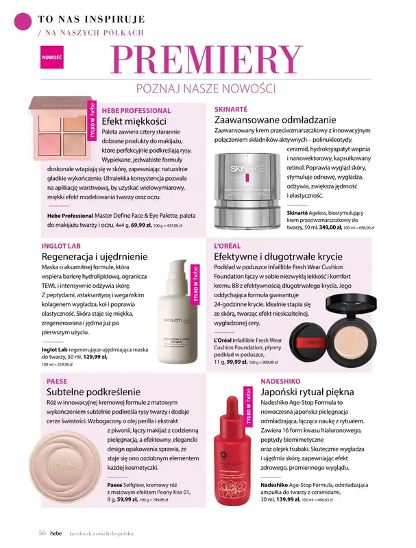 Hebe - gazetka promocyjna Magazyn od piątku 02.01 do soboty 28.02 - strona 56
