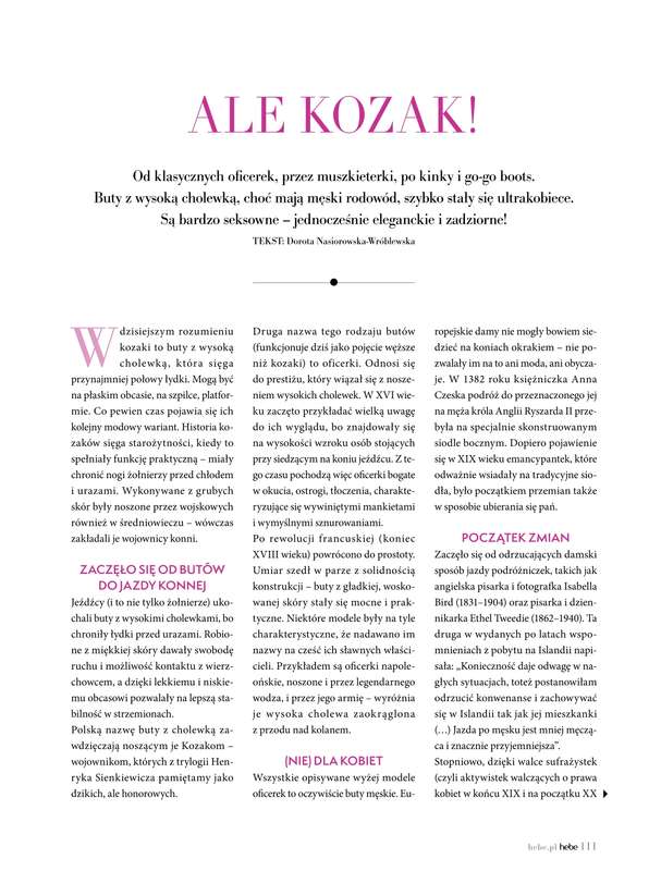 Hebe - gazetka promocyjna Magazyn od piątku 02.01 do soboty 28.02 - strona 111