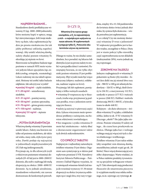 Hebe - gazetka promocyjna Magazyn od piątku 02.01 do soboty 28.02 - strona 131