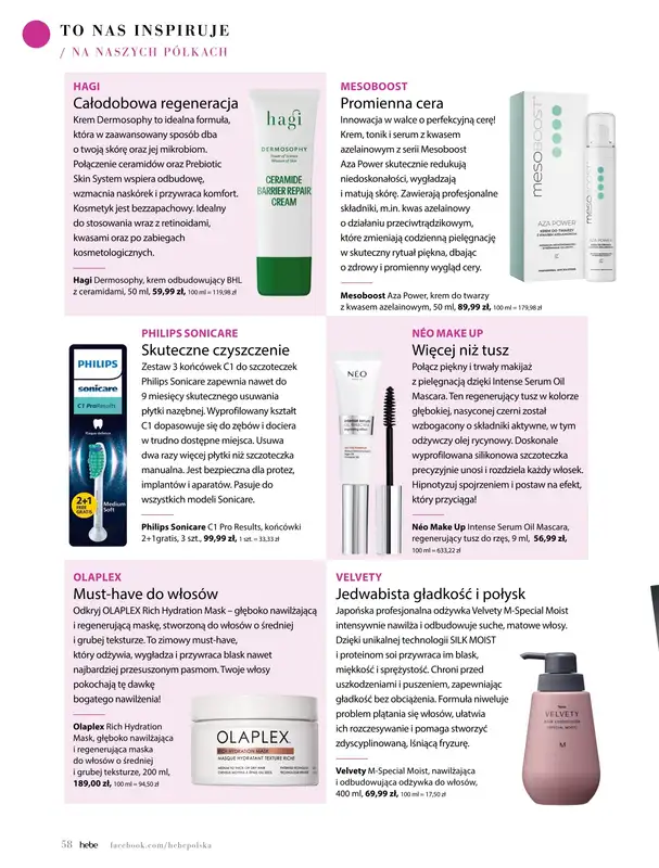 Hebe - gazetka promocyjna Magazyn od piątku 02.01 do soboty 28.02 - strona 58