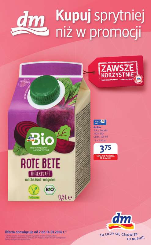 Drogerie DM - gazetka promocyjna Gazetka  do środy 14.01